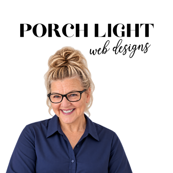 Carolyn, owner of Porch Light Web Designs